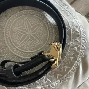 GIVENCHY G Chain Leather Belt, Black/Gold - S80 Givenchy - Reversible G Chain leather belt Givenchy main image 4